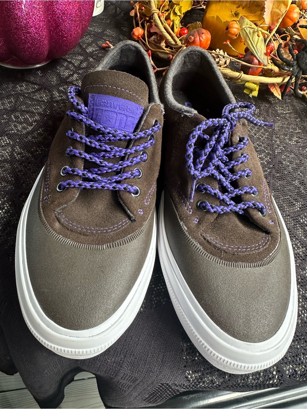 Converse CONS Crimson Suede OX Cocoa Brown/Purple Shoes Men’s 8/ Women’s 9.5